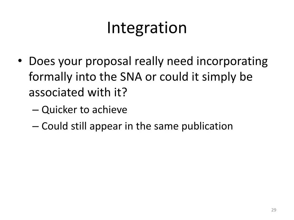 integration