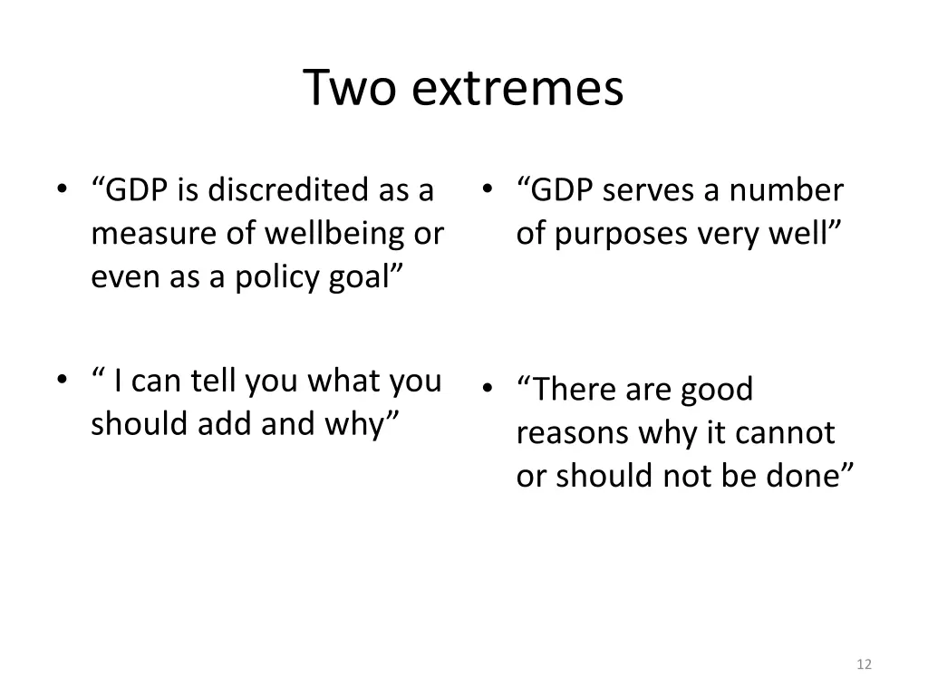 two extremes