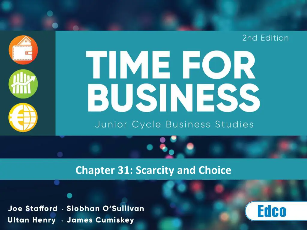 chapter 31 scarcity and choice