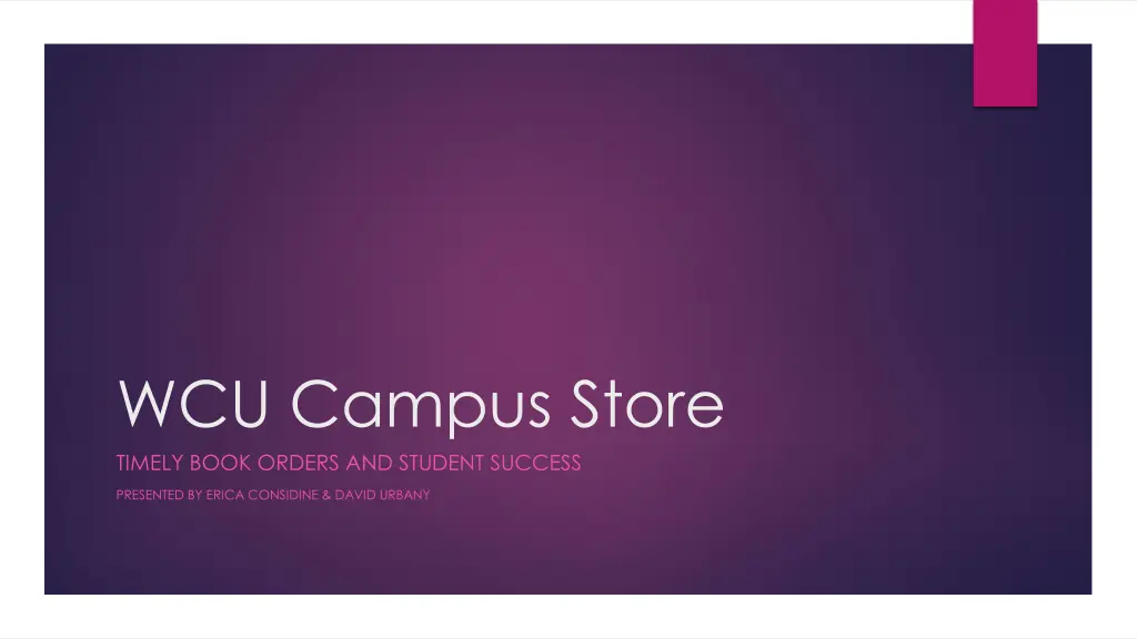 wcu campus store timely book orders and student