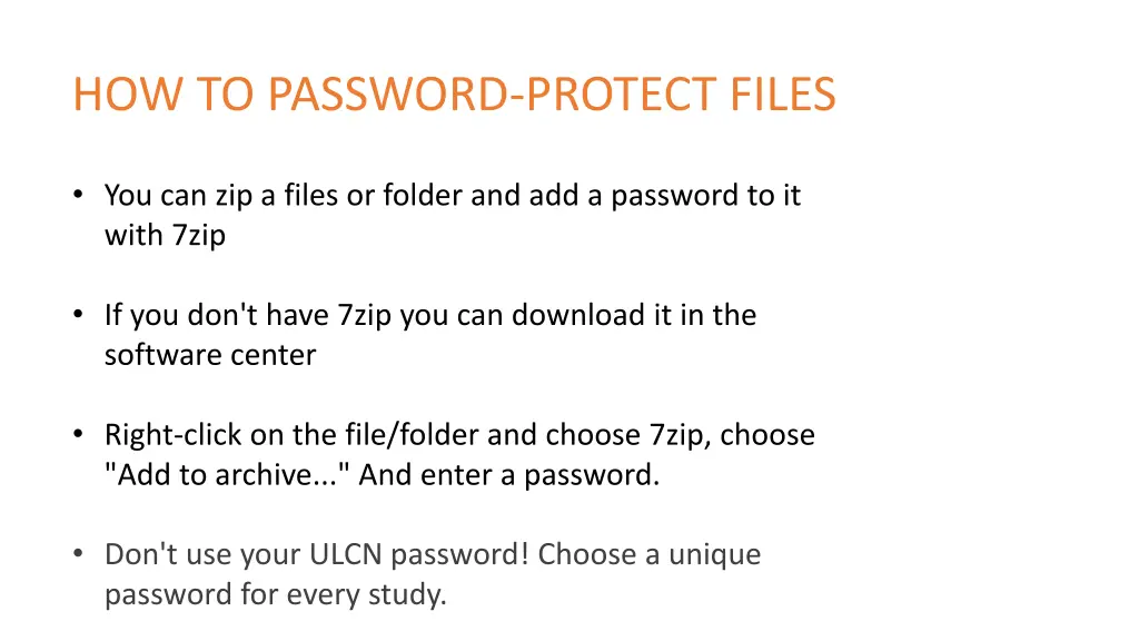 how to password protect files