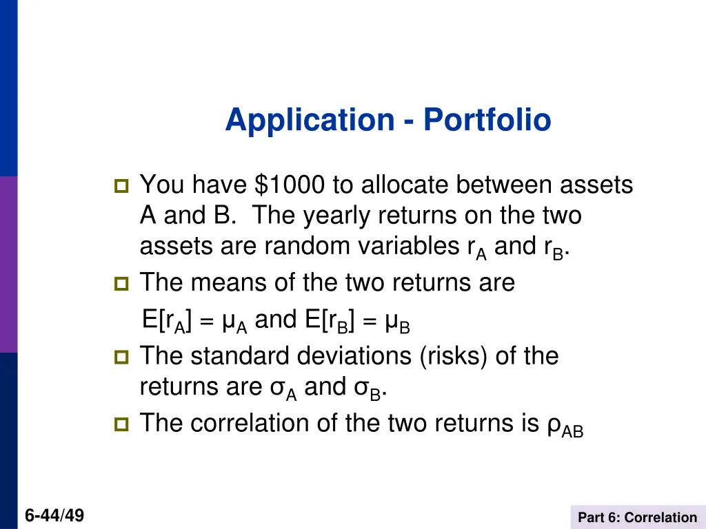 application portfolio