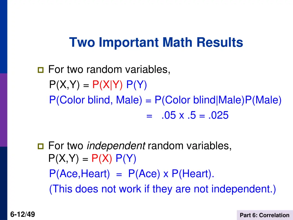 two important math results