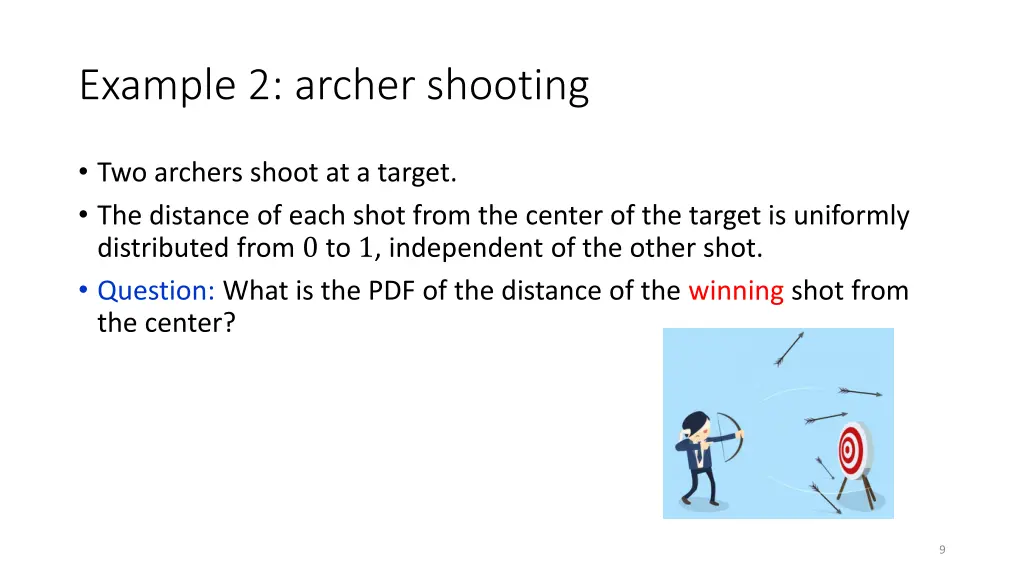 example 2 archer shooting