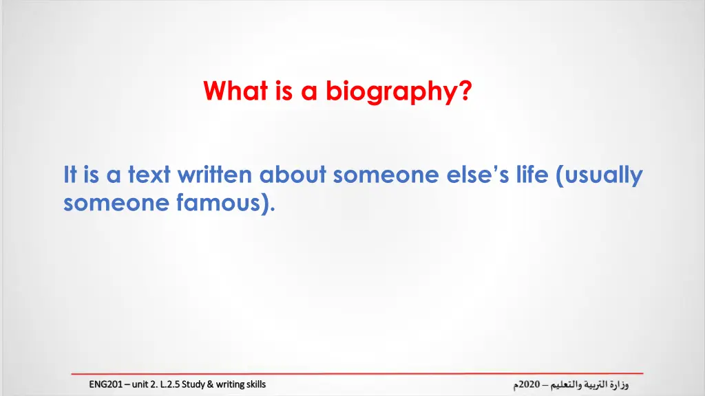 what is a biography
