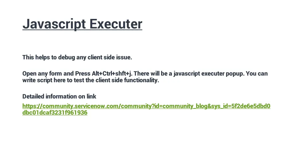 javascript executer
