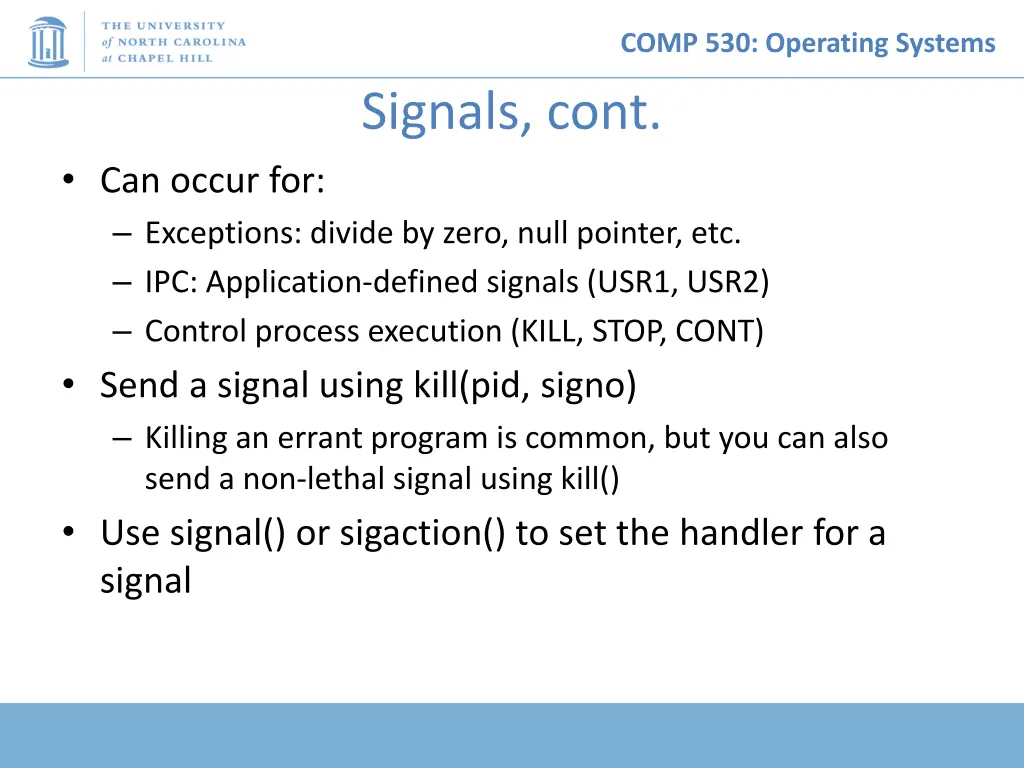 comp 530 operating systems 29