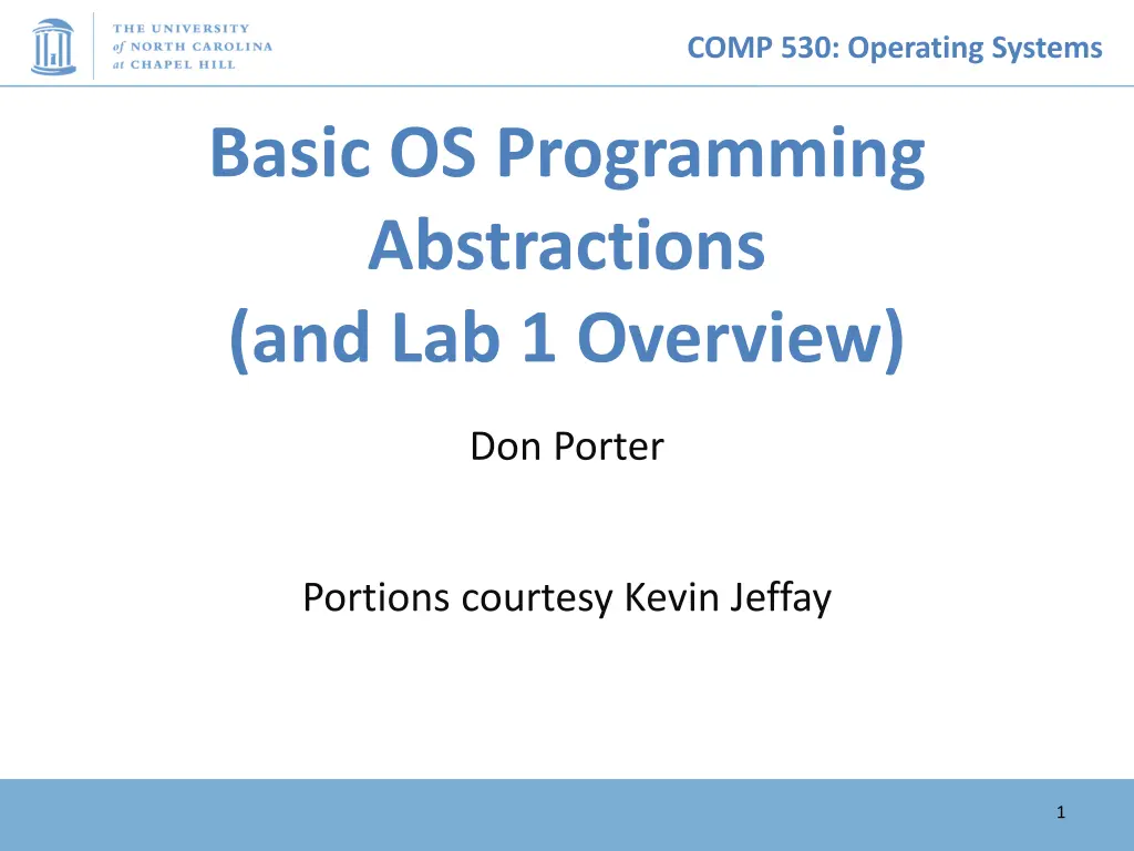 comp 530 operating systems