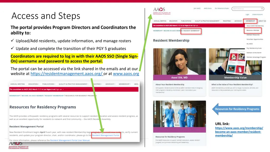 access and steps