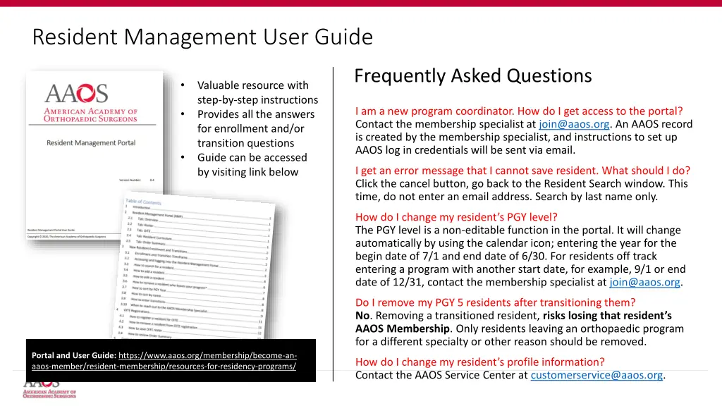 resident management user guide