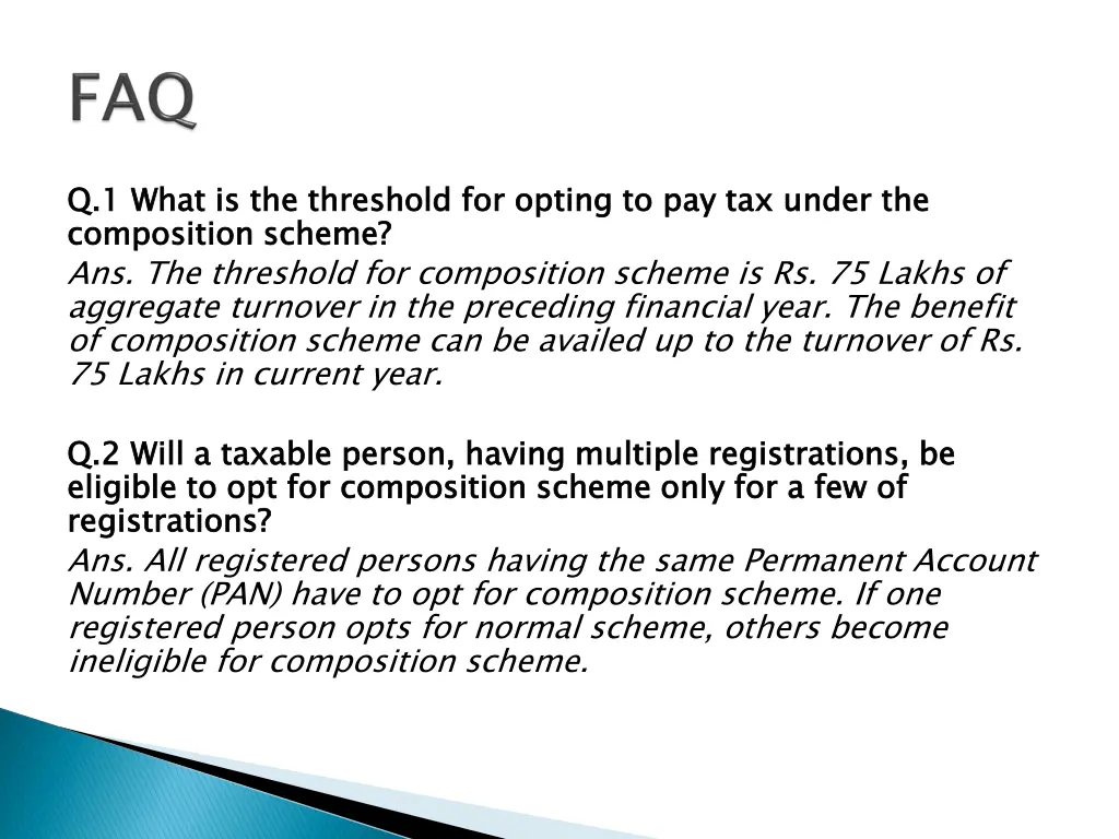 q 1 composition scheme ans the threshold