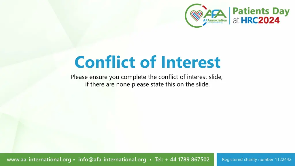 conflict of interest