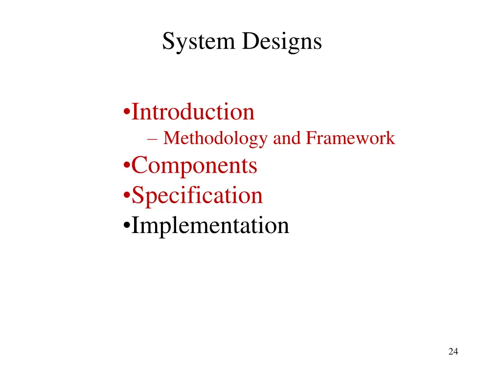 system designs 1