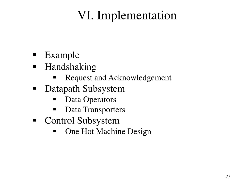 vi implementation