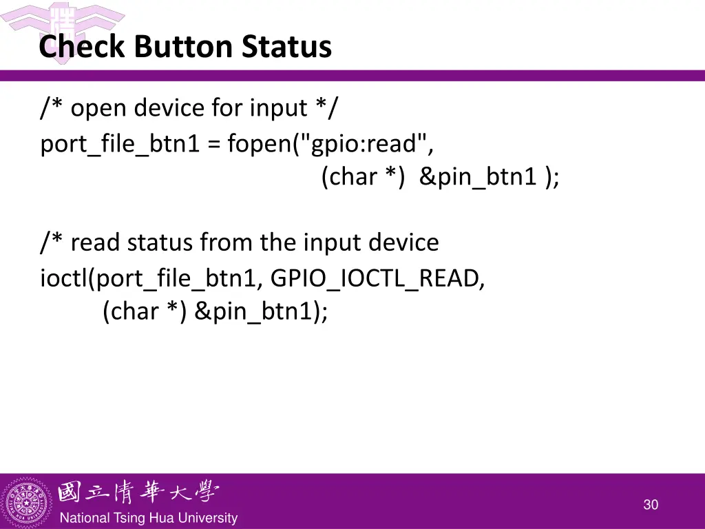 check button status