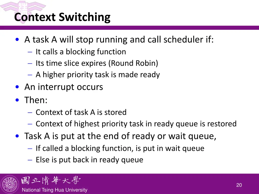 context switching