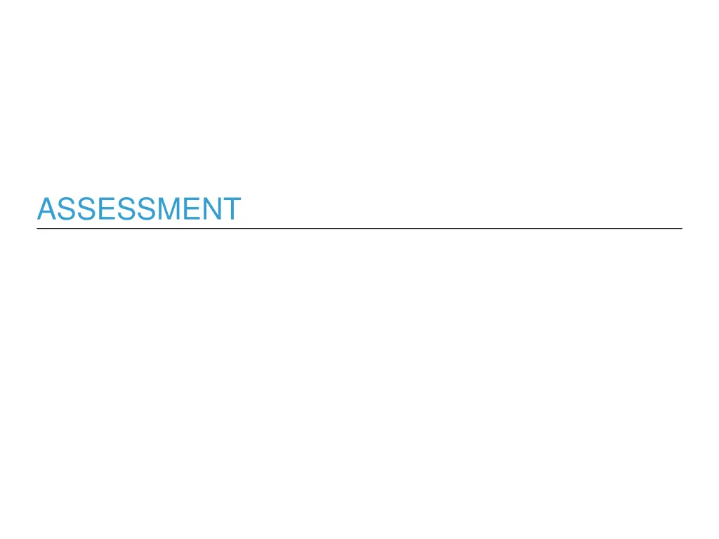 assessment