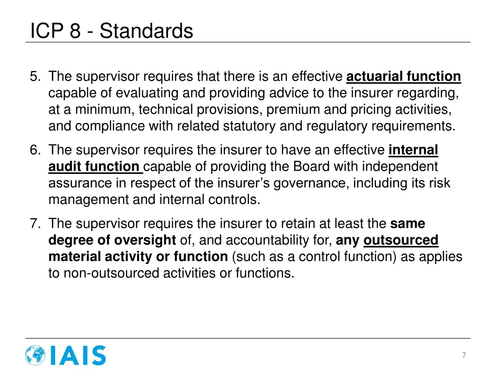 icp 8 standards 1