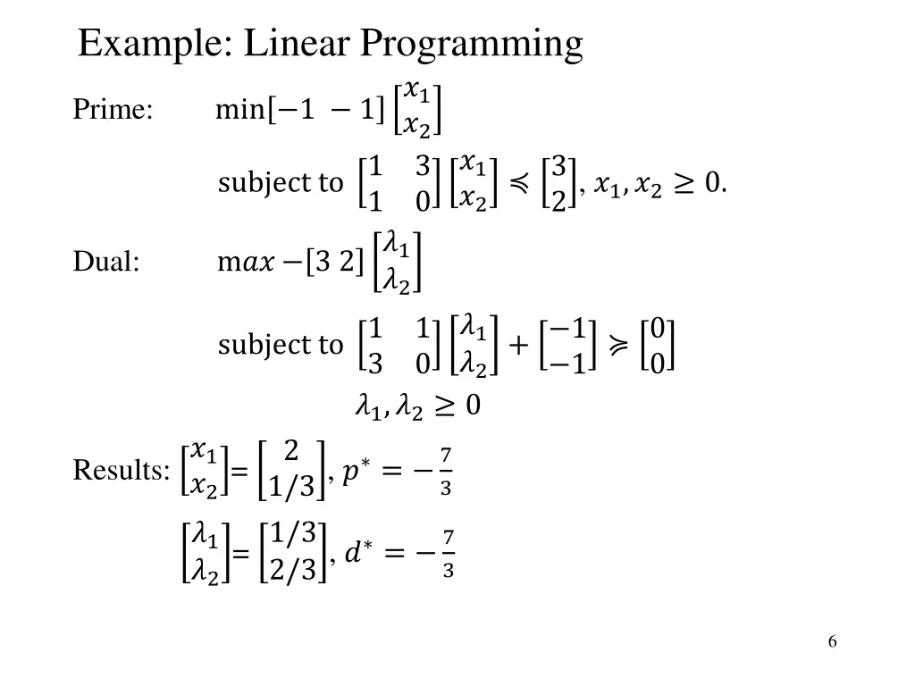 example linear programming 1