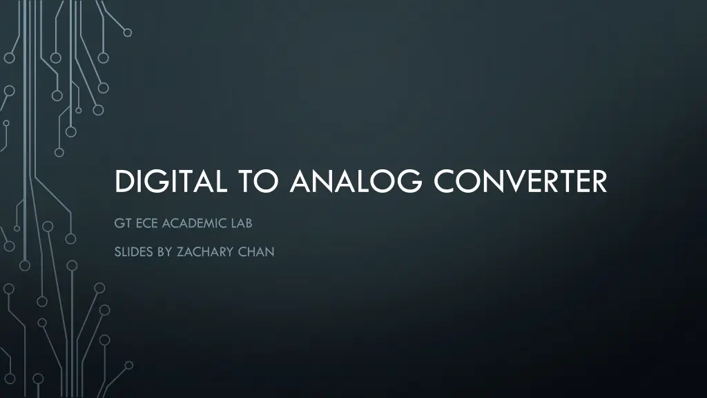 digital to analog converter