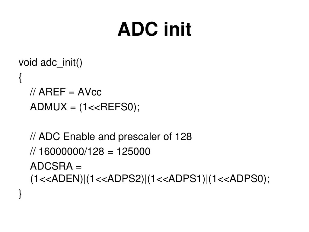 adc init