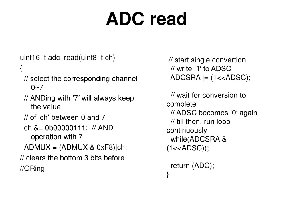 adc read