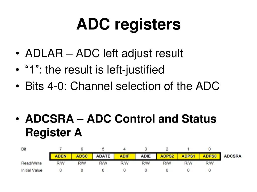 adc registers 1