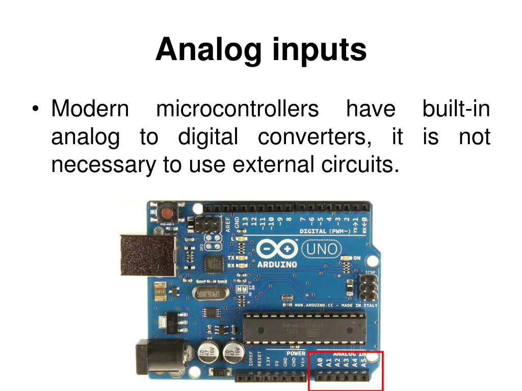 analog inputs