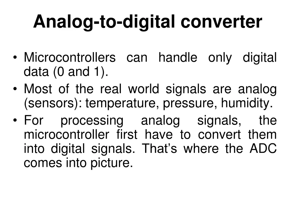 analog to digital converter