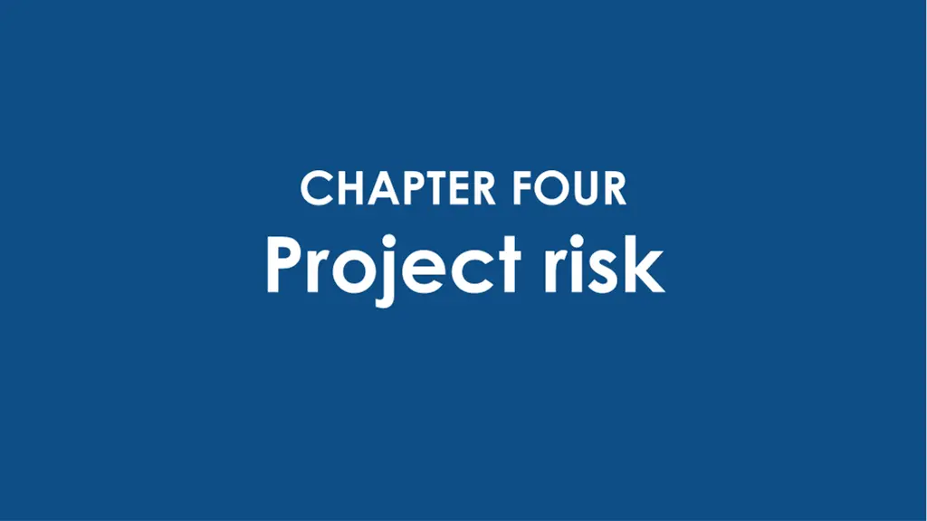 chapter four project risk