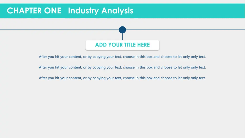 chapter one industry analysis 2