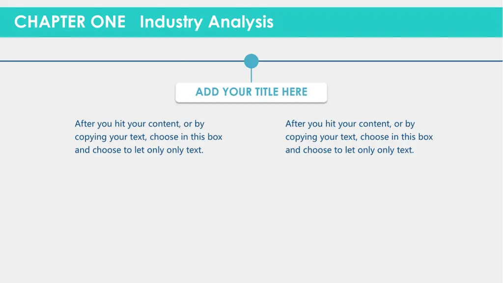 chapter one industry analysis 3