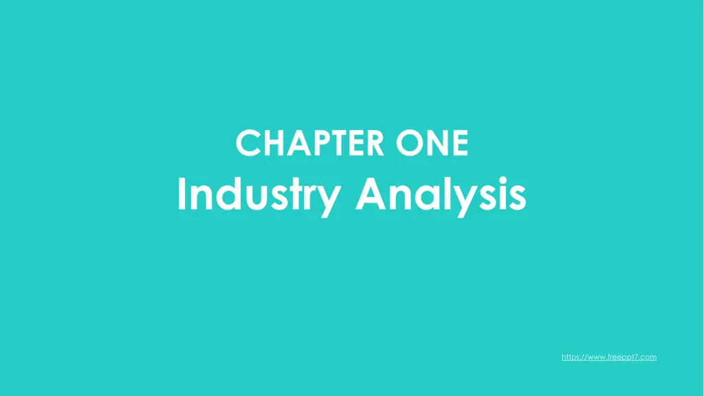 chapter one industry analysis