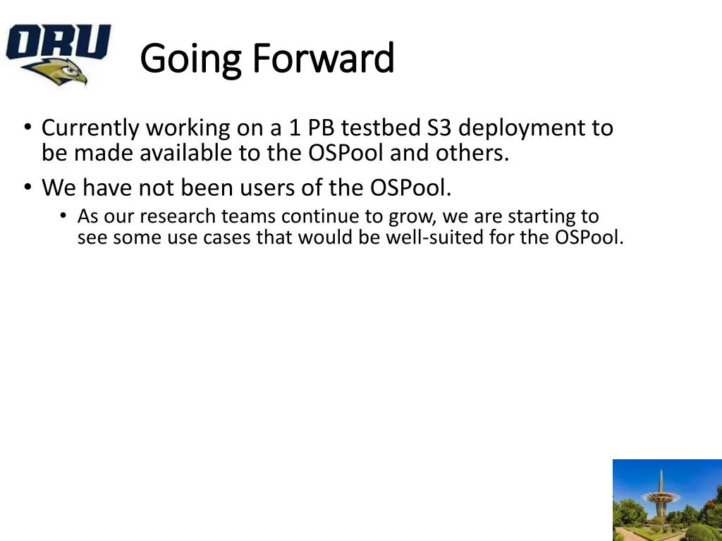 going forward going forward