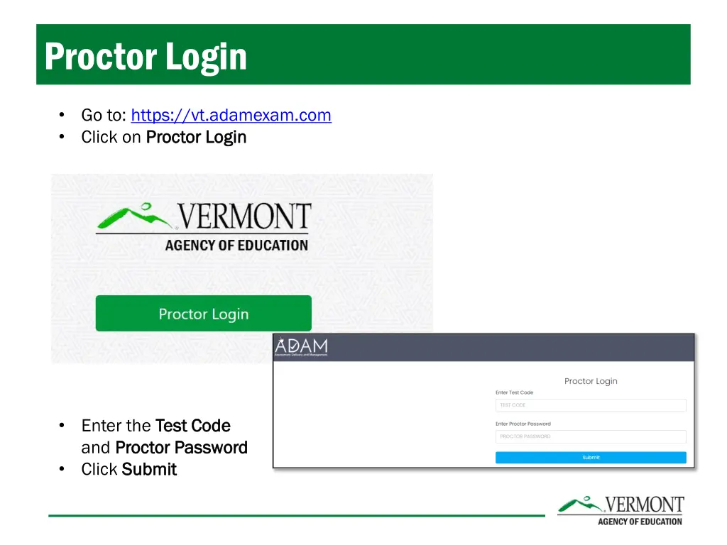 proctor login