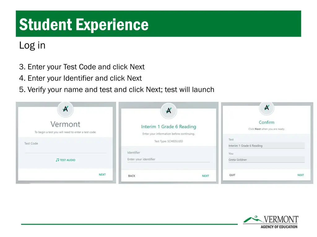 student experience log in 1