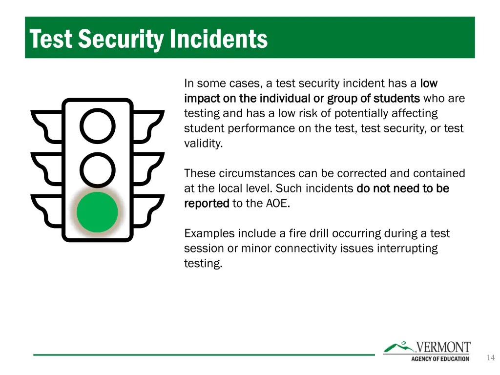 test security incidents 1