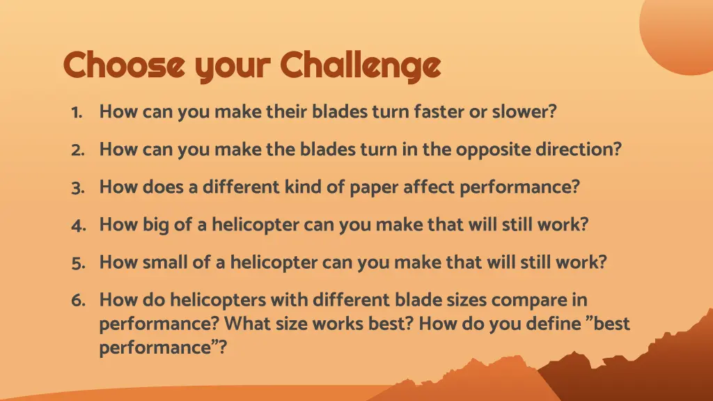 choose your challenge choose your challenge