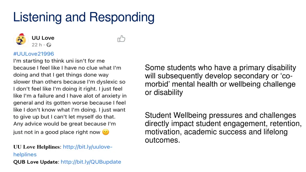 listening and responding