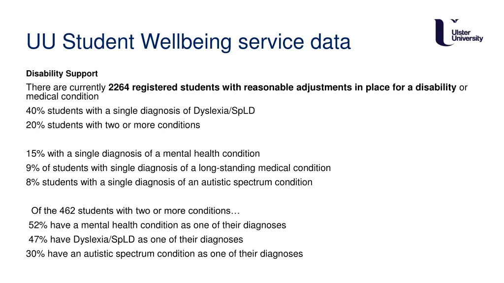 uu student wellbeing service data