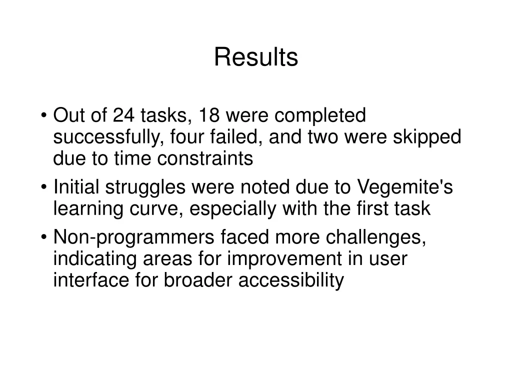 results
