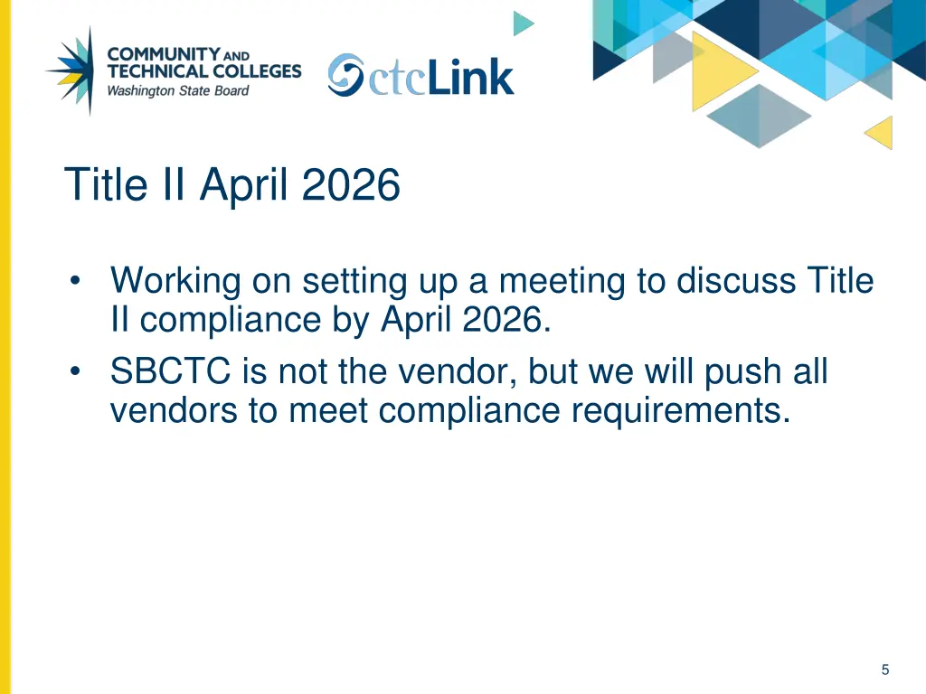 title ii april 2026