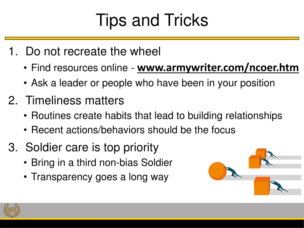 tips and tricks