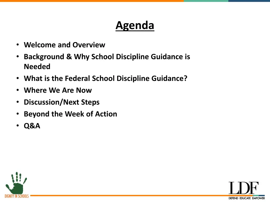 agenda