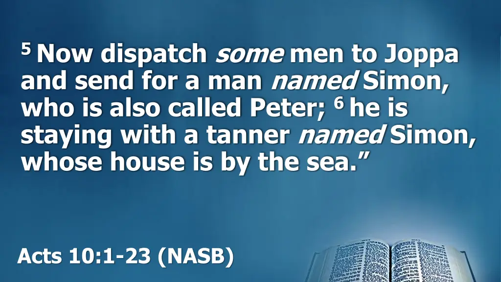 5 now dispatch some men to joppa and send 1