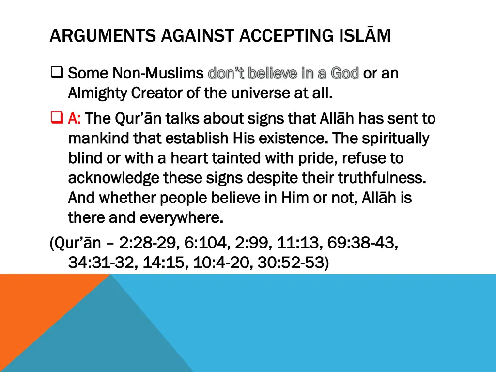 arguments against accepting isl m 5