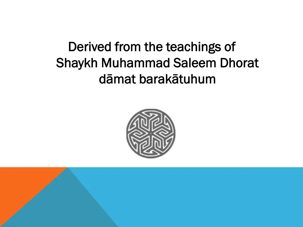 derived from the teachings of derived from