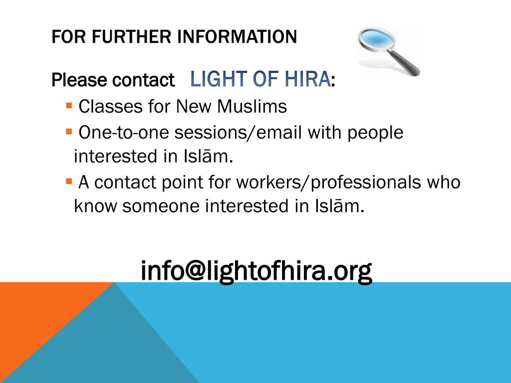 for further information