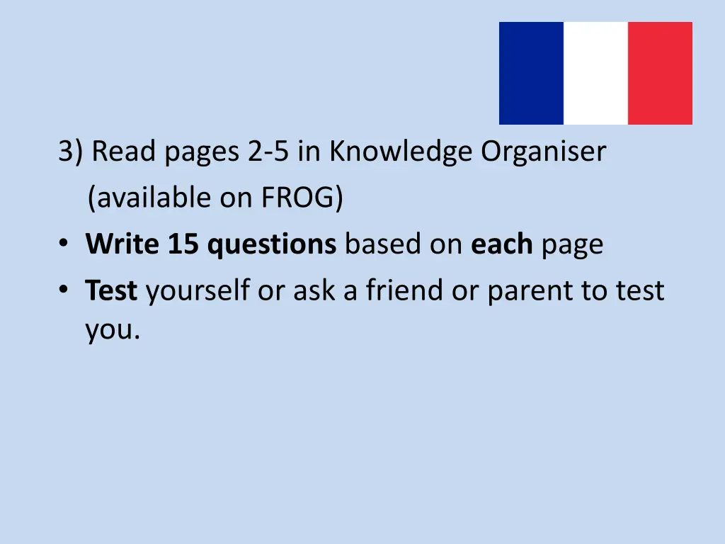 3 read pages 2 5 in knowledge organiser available