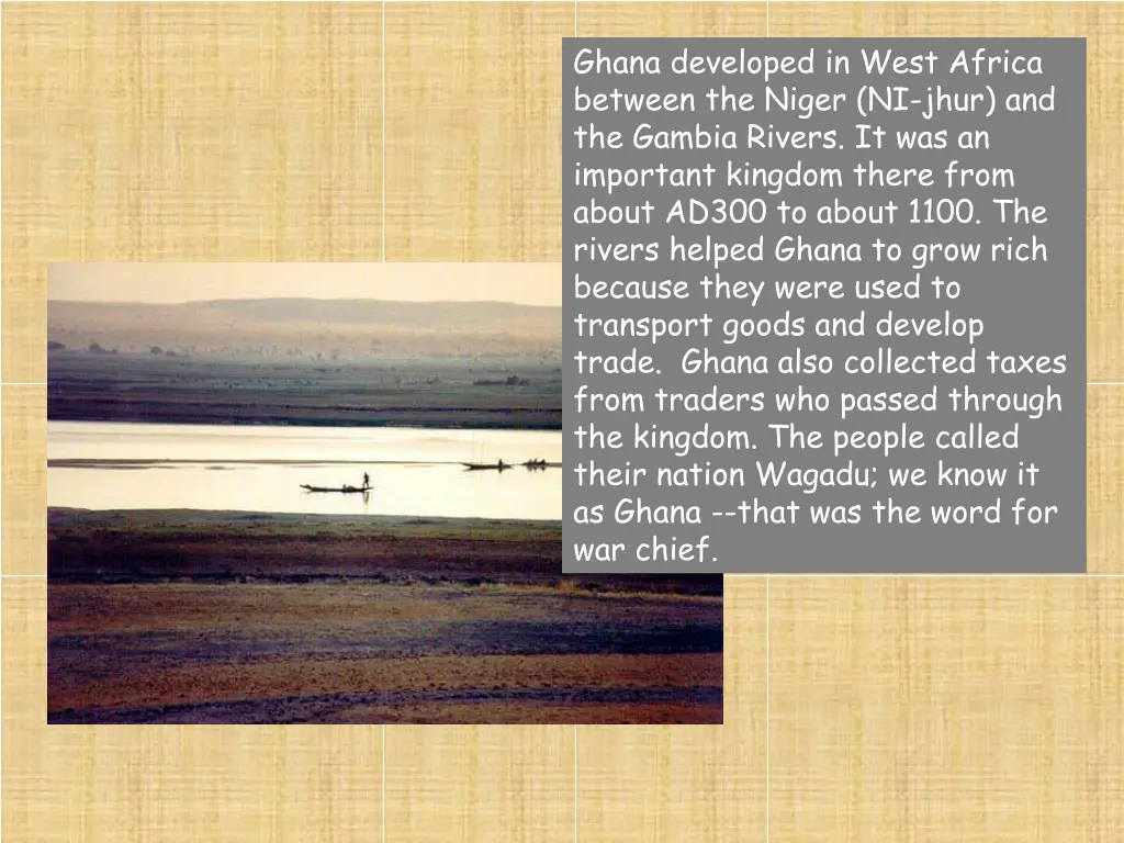 ghana developed in west africa between the niger